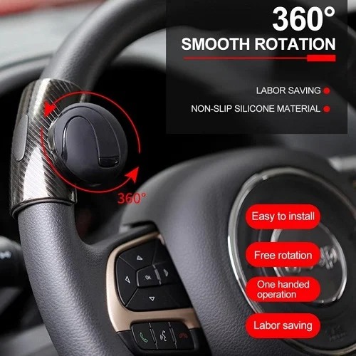 Universal 360&deg; Steering Wheel Assist Knob