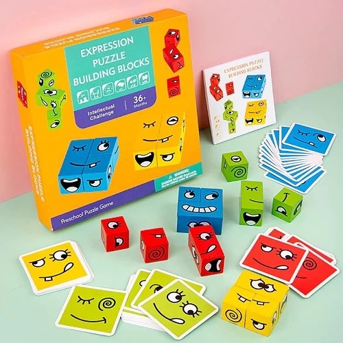 Puzzle Building Cubes