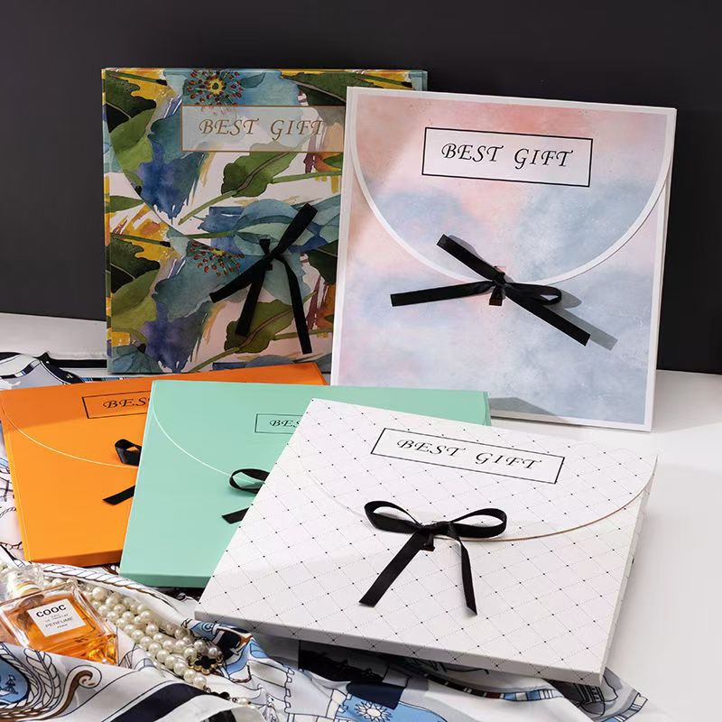Fine silk scarf gift box gift bag scarf gift box handbag packaging box packaging envelope gift birthday paper box